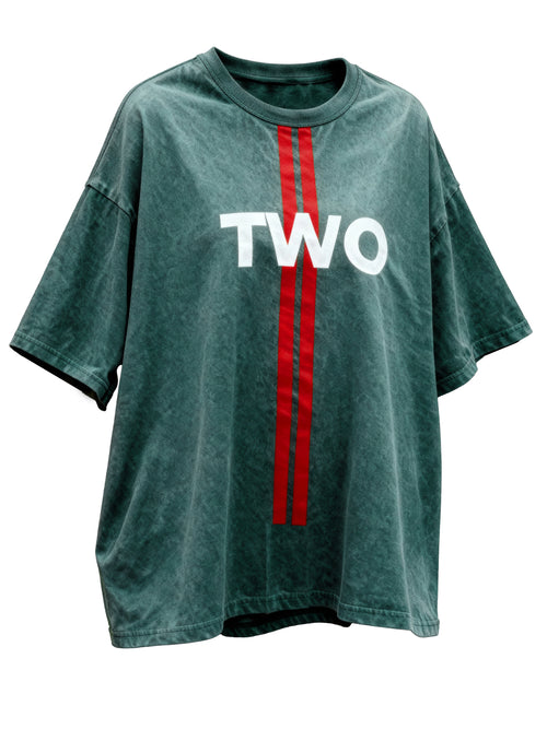 Green Washed Oversized T-Shirt