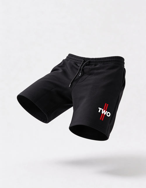 Black Cotton Shorts – TWO